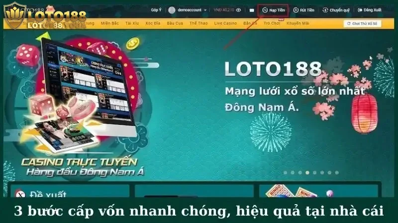 3 bước cấp vốn nhanh chóng, hiệu quả tại nhà cái