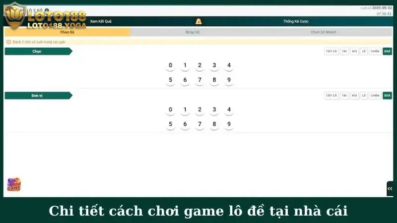 Chi tiết cách chơi game lô đề tại nhà cái