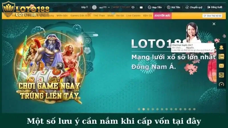Một số lưu ý cần nắm khi cấp vốn tại đây